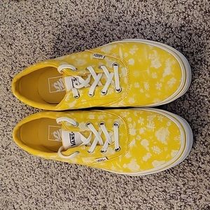 Women's Vans size 10, yellow floral